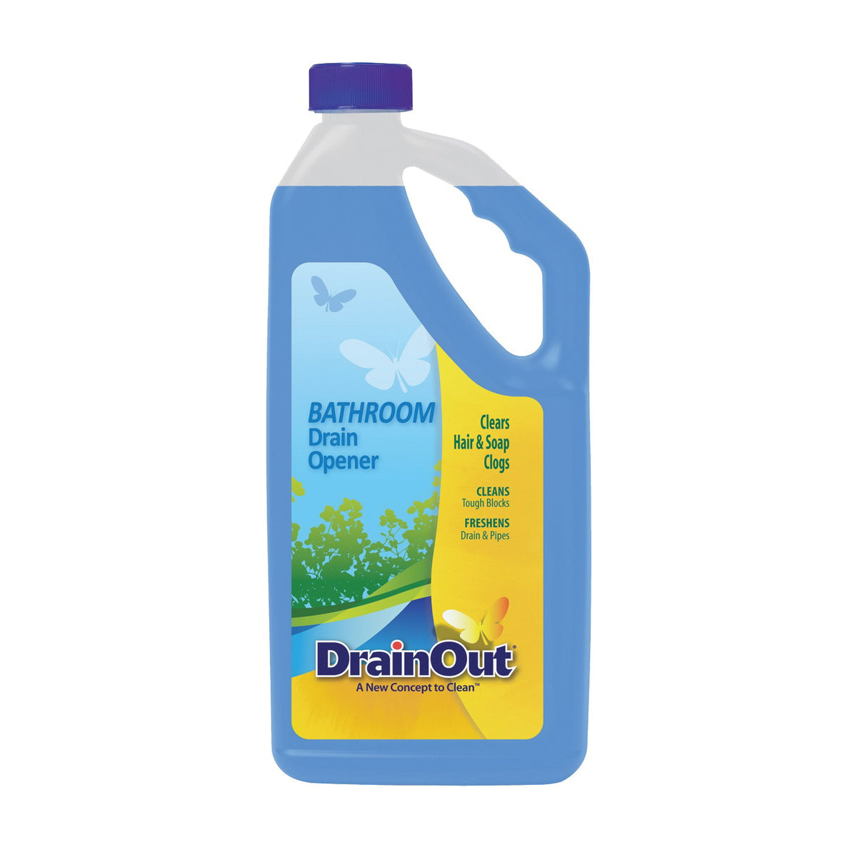 Drain OUT DOB0632N Drain Opener, Liquid, Blue, Citrus, 32 oz Bottle