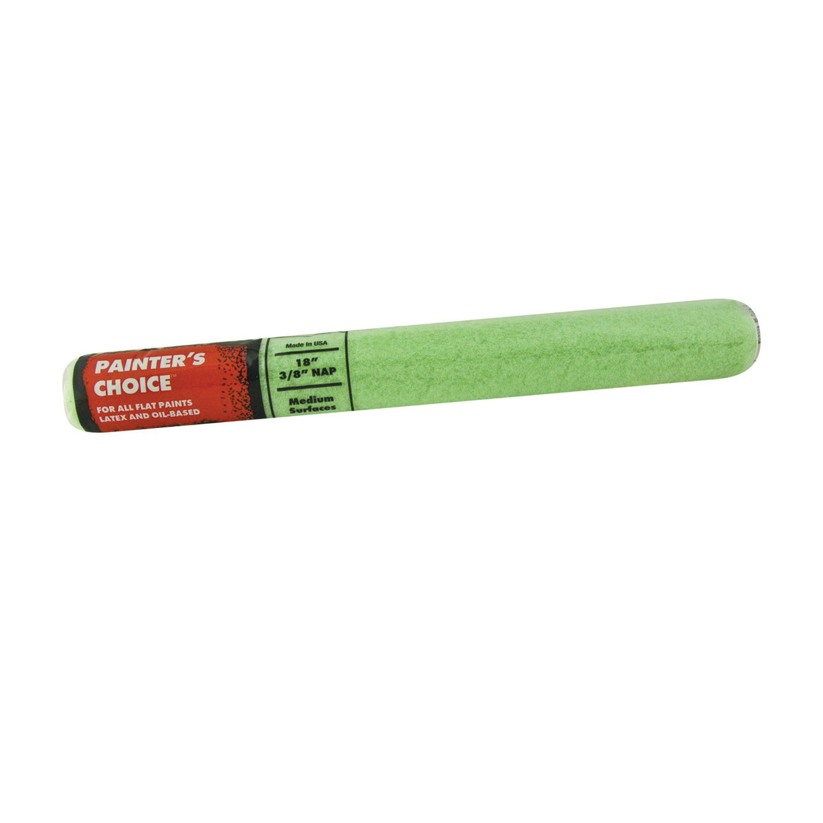 WOOSTER R275-18 Paint Roller Cover, 3/8 in Thick Nap, 18 in L, Fabric Cover, Mint Green