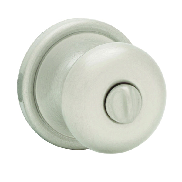 Kwikset Signature Series 730H15RCLRCSBX Privacy Door Knob, Satin Nickel