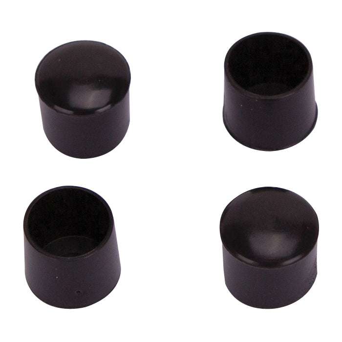 ProSource FE-50602-PS Furniture Leg Tip, Round, Plastic, Black, 5/8 in Dia, 5/8 in H