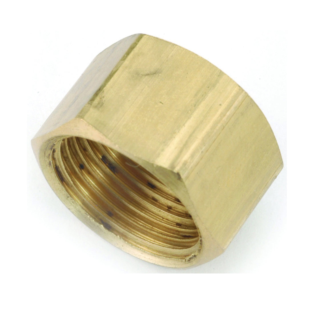Anderson Metals 730081-06 Tube Cap, 3/8 in, Compression, Brass
