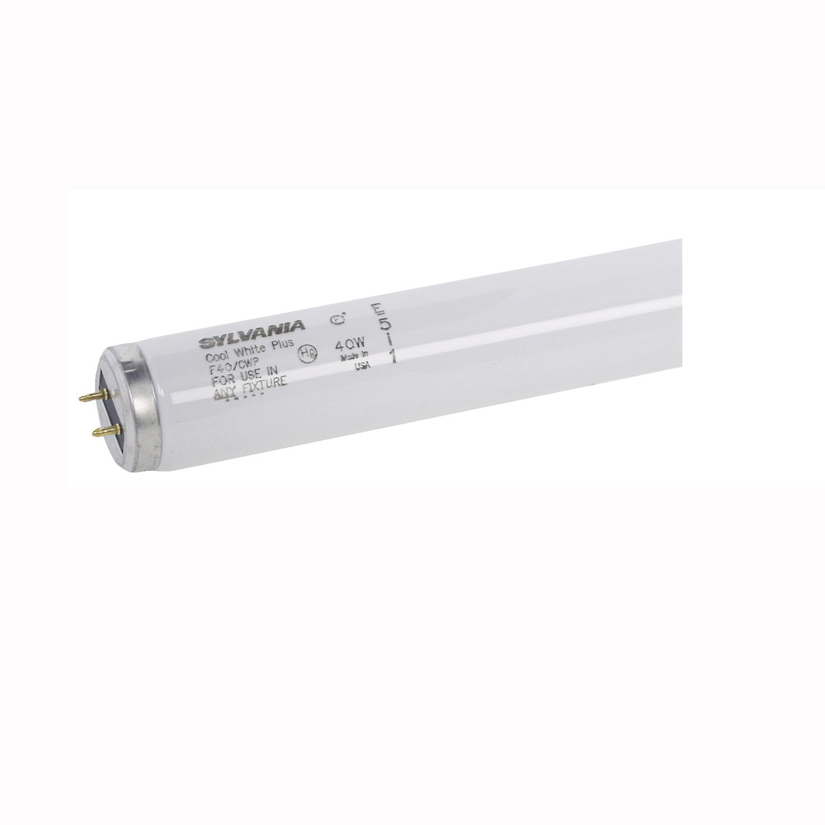 Sylvania 24472 Fluorescent Bulb, 40 W, T12 Lamp, Medium Lamp Base, 1850 Lumens, 4100 K Color Temp, Cool White Light