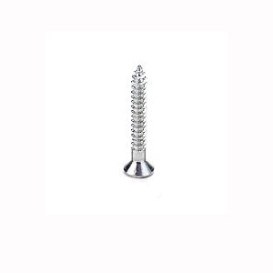 Western States Hardware 54119-1 Tapped Screw, Flat Head, Phillips Drive, Diamond Point, Steel, Blue