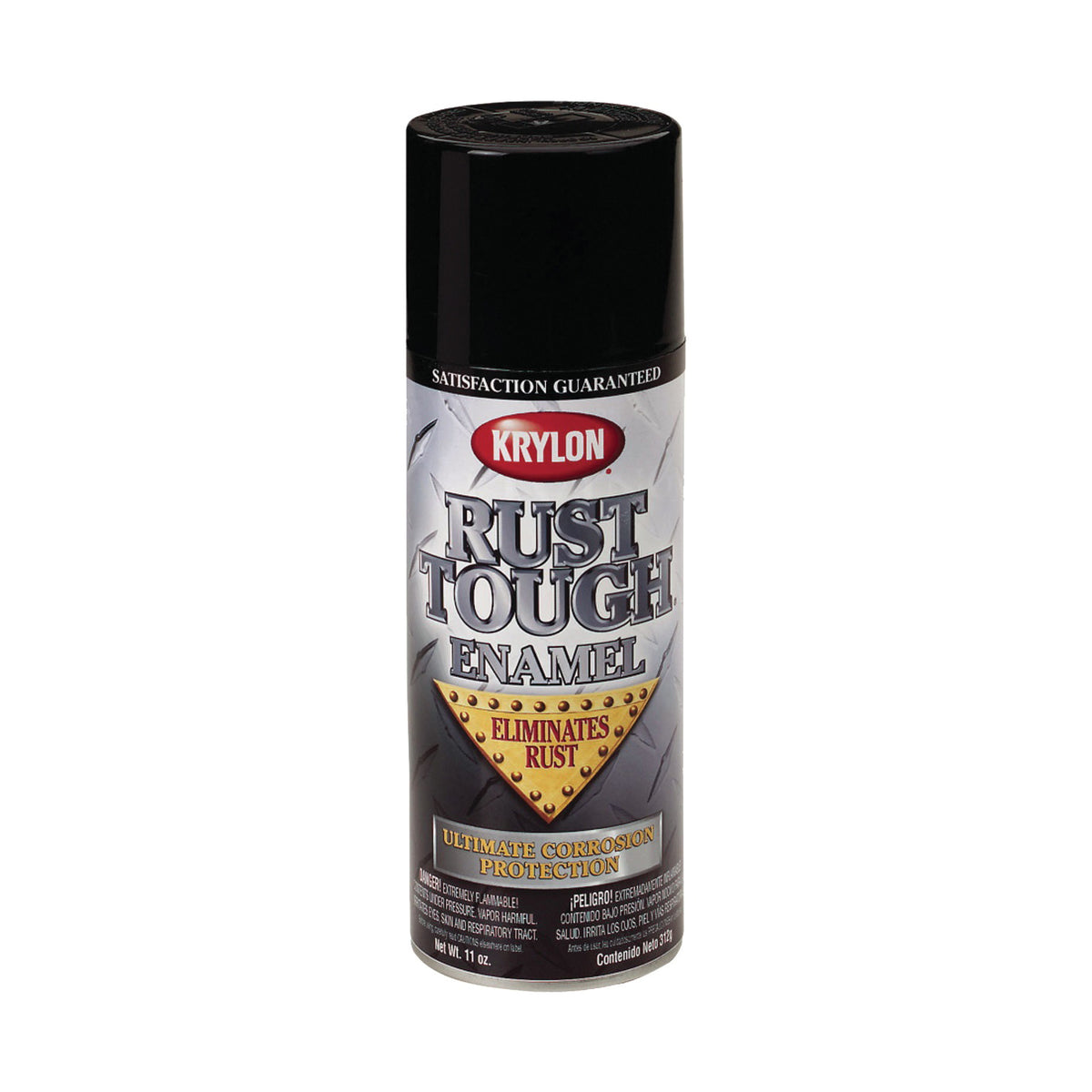 Krylon K09202007 Rust-Preventative Enamel Paint, Gloss, Black, 12 oz, Can