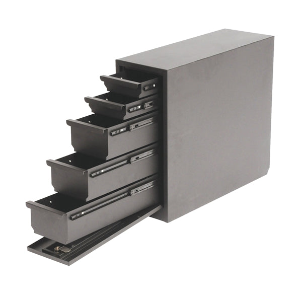 DEE ZEE DZ95D Wheel Well Tool Box with Drawer, 1.9 cu-ft, 5 -Compartment, 20-1/2 in L, 8-1/2 in W, 18.88 in H