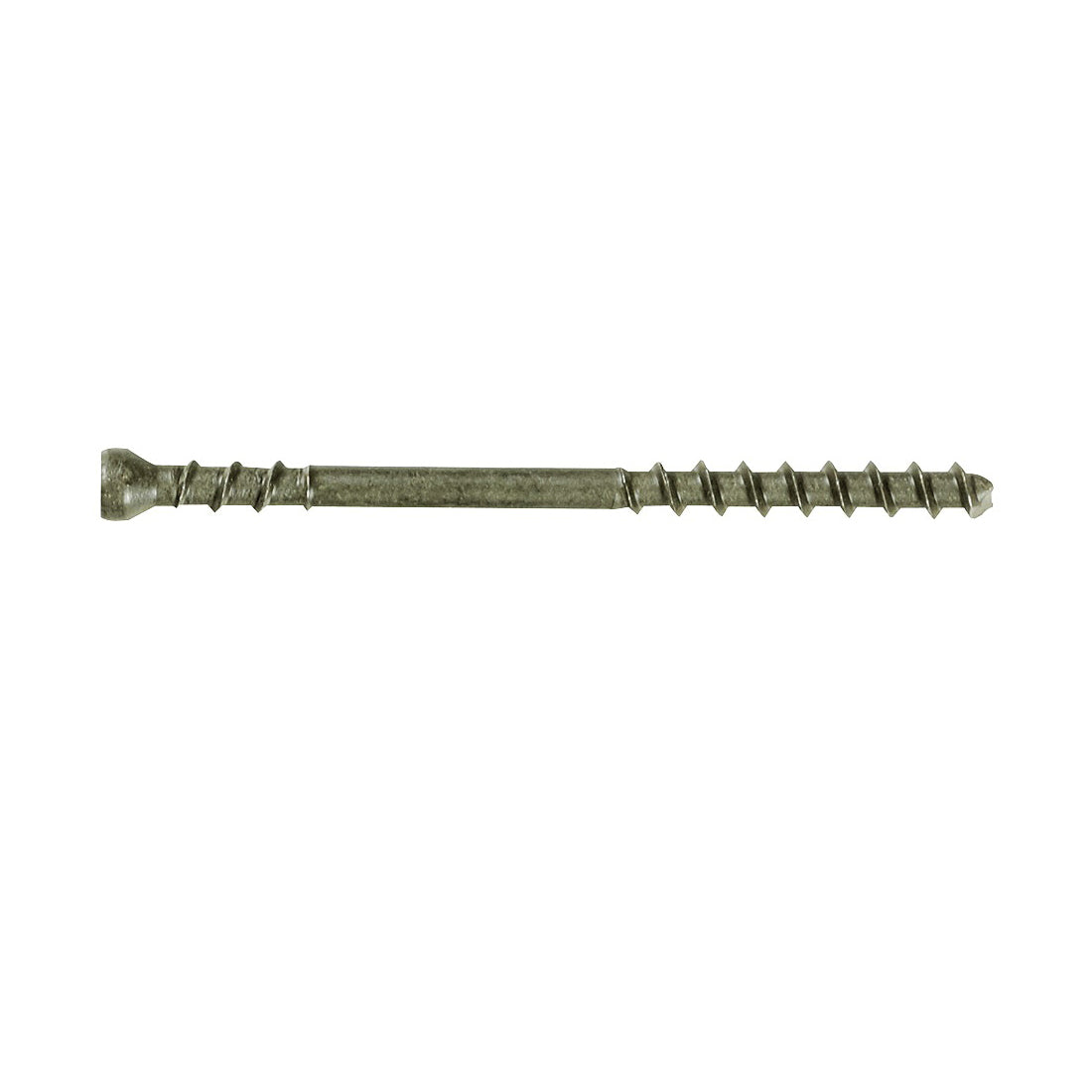 CAMO 345128 Deck Screw, #7 Thread, 1-7/8 in L, Trim Head, Star Drive, Carbon Steel, ProTech-Coated