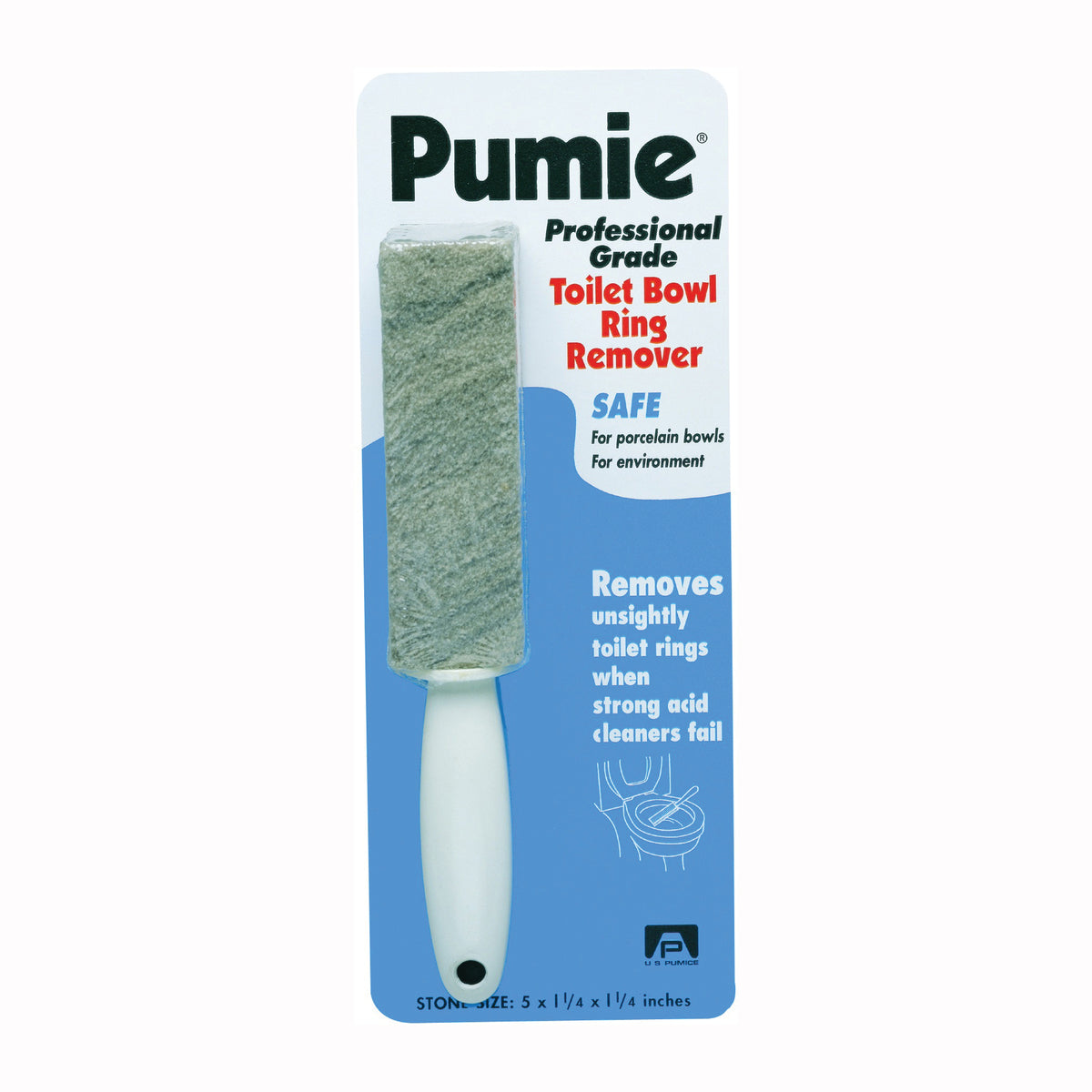 Pumie TBR-6D Toilet Bowl Ring Remover, Solid, Gray Porous