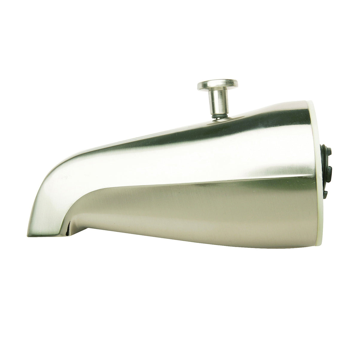 Plumb Pak PP825-31BN Bathtub Spout, 3/4 in Connection, IPS, Brushed Nickel, For: 1/2 in or 3/4 in Pipe
