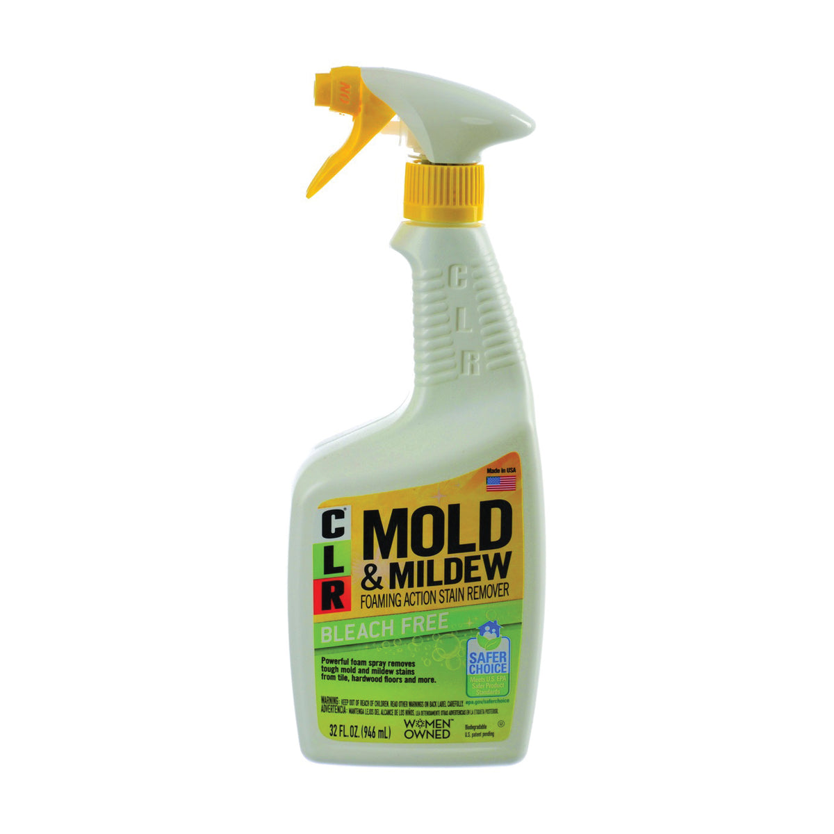 CLR CMM-6 Mold and Mildew Stain Remover, 32 oz, Liquid, Water White