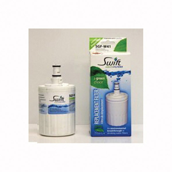SWIFT GREEN FILTERS SGF-W41 Refrigerator Water Filter, 0.5 gpm, Coconut Shell Carbon Block Filter Media