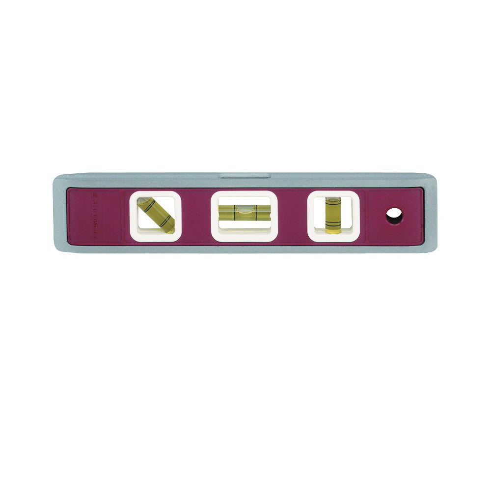 Johnson 4500M Torpedo Level, 9 in L, 3-Vial, Magnetic, Aluminum