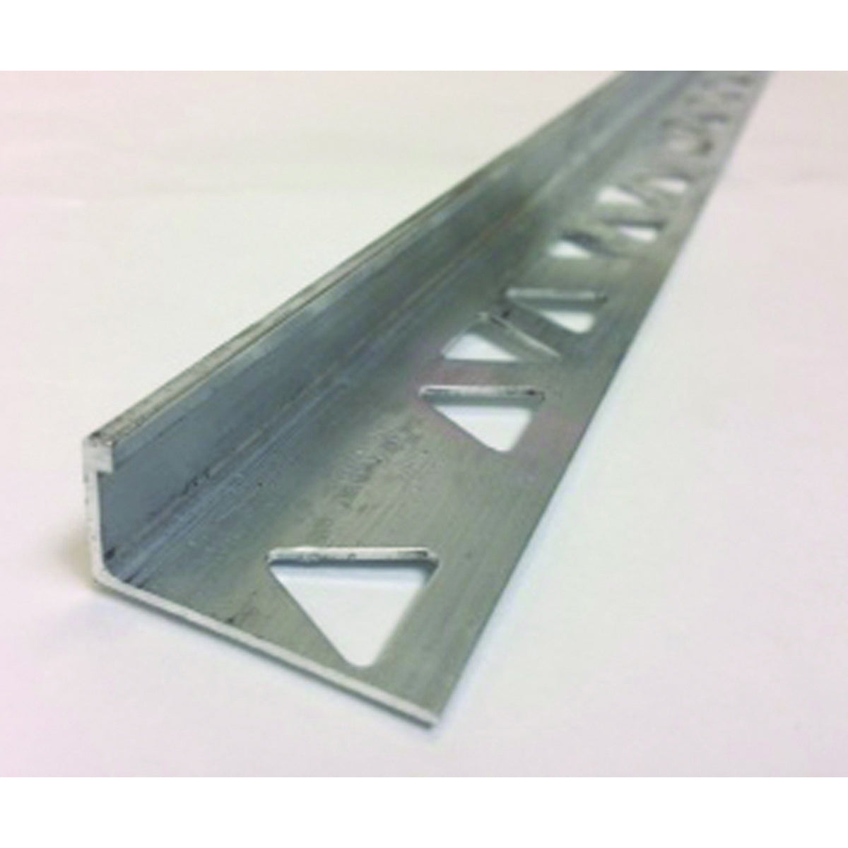 M-D 31398 L-Shaped Tile Edge, 8 ft L, 1/2 in W, Aluminum, Silver, Mill