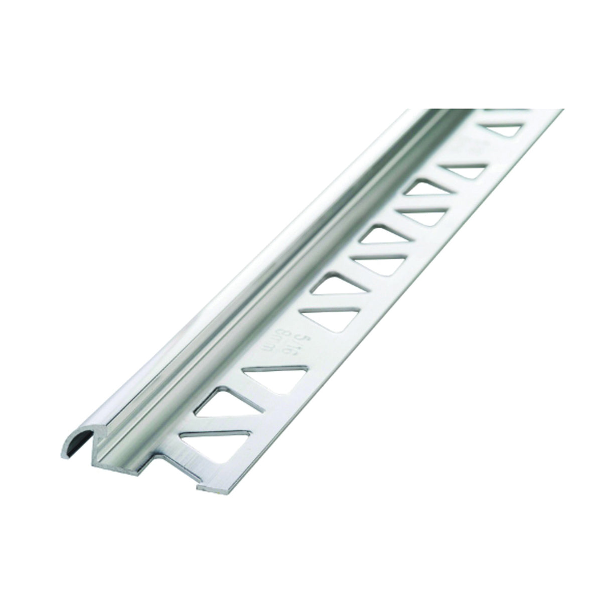 M-D 31385 Bullnose Tile Edge, 8 ft L, 1-3/8 in W, Aluminum, Clear