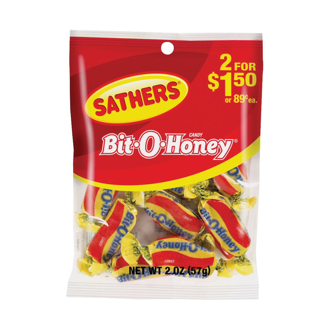 Sathers 10108 Candy, Honey Flavor, 2 oz Bag