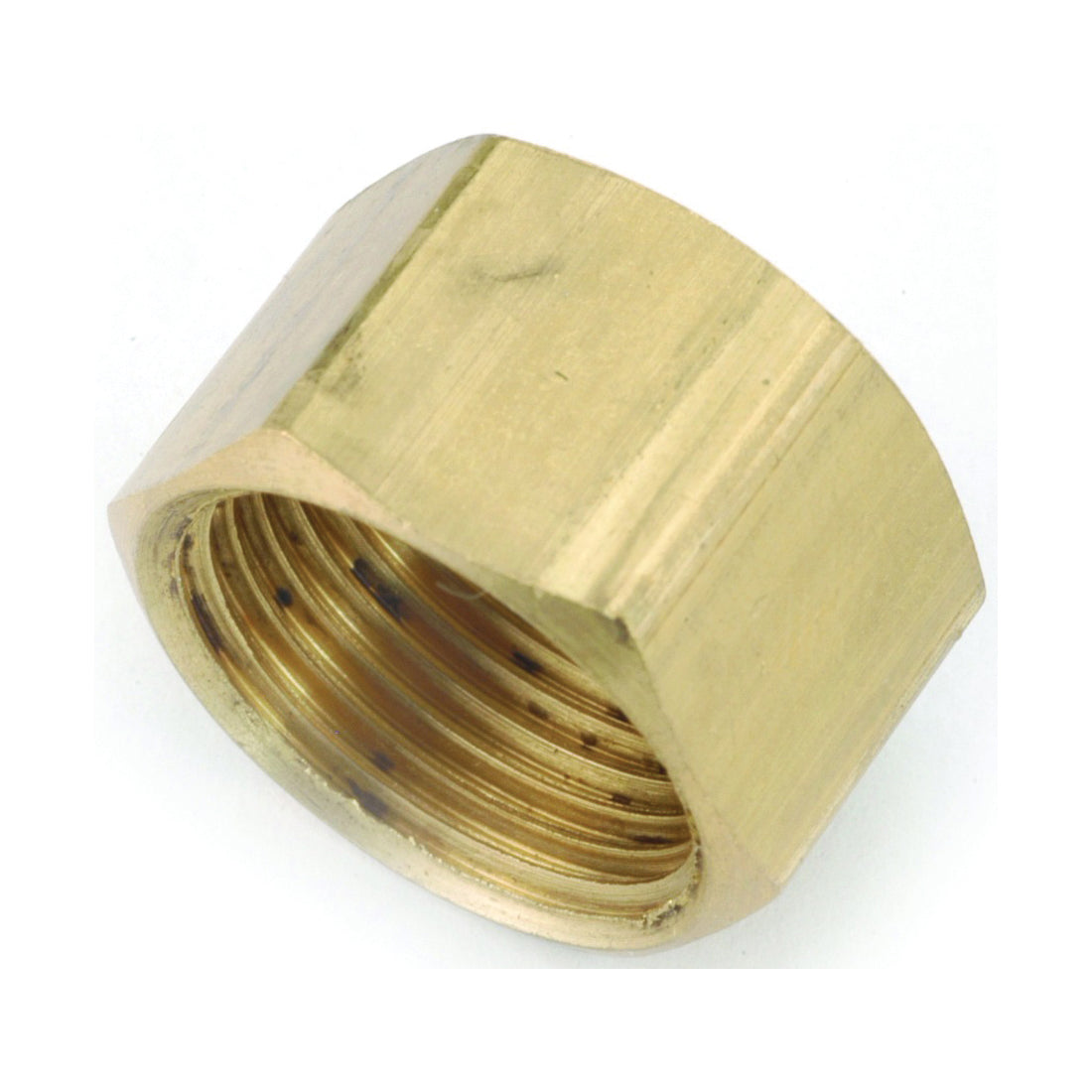 Anderson Metals 730081-10 Tube Cap, 5/8 in, Compression, Brass