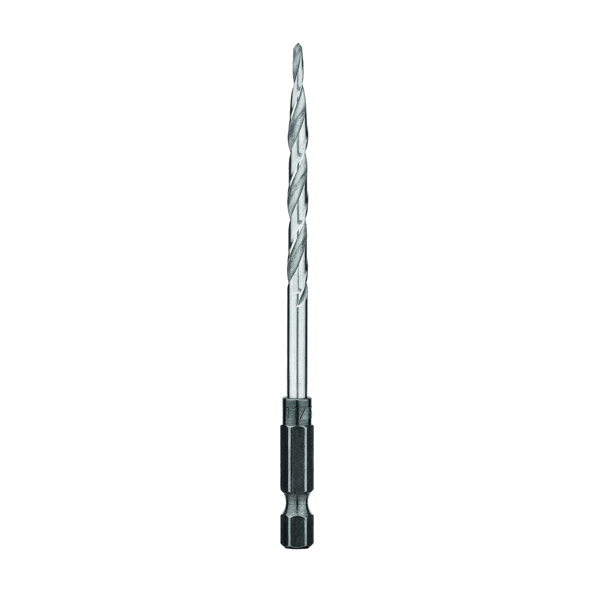 DeWALT DW2538 Drill Bit, 11/64 in Dia, 3-1/2 in OAL, Countersink, Spiral Flute, 2-Flute, 1/4 in Dia Shank