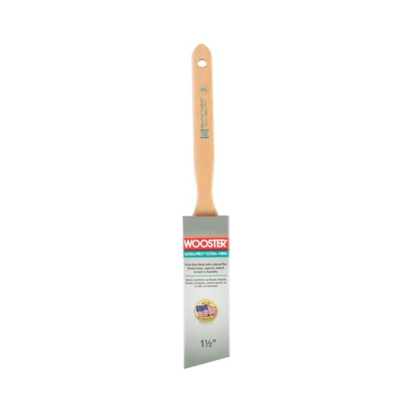 WOOSTER 4153-1-1/2 Paint Brush, 1-1/2 in W, 2-7/16 in L Bristle, Nylon Bristle, Sash Handle