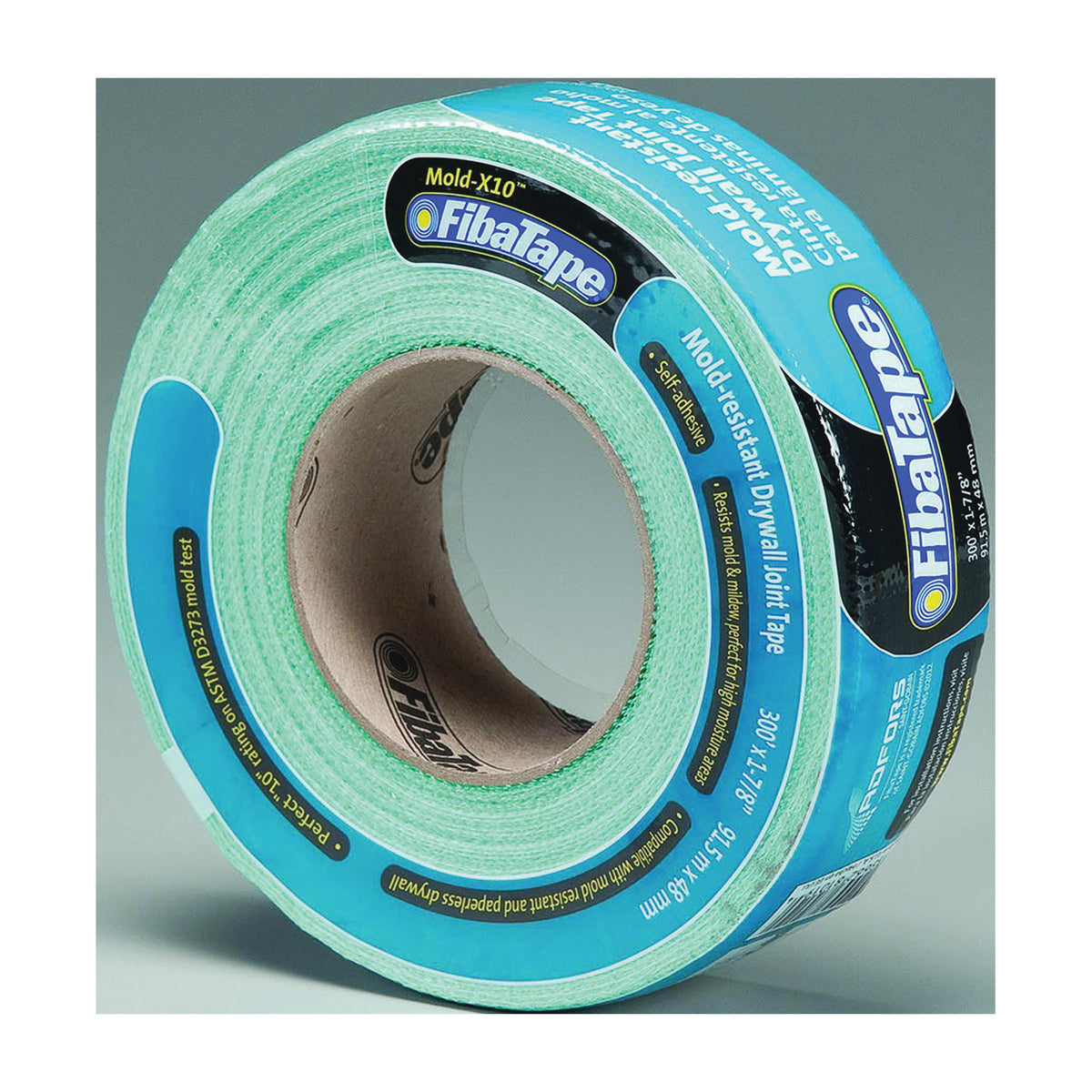 ADFORS Mold-X10 FDW8664-U Drywall Tape Wrap, 300 ft L, 1-7/8 in W, 0.3 mm Thick, Green