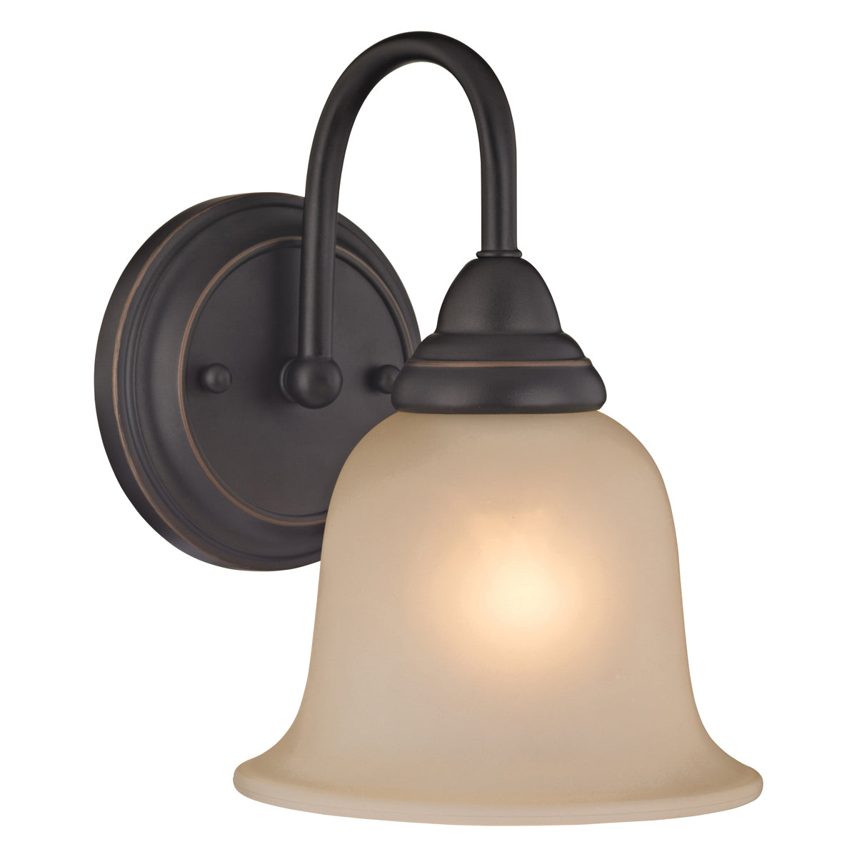 Boston Harbor LYB130928-1VL-VB Wall Sconce, 60 W, 1-Lamp, A19 or CFL Lamp, Steel Fixture, Venetian Bronze Fixture