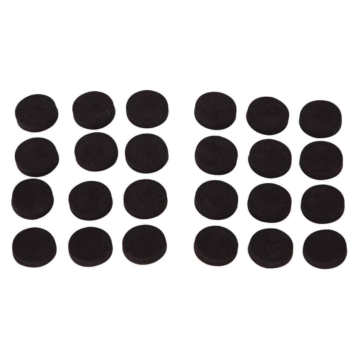 ProSource FE-50710-PS Furniture Gripper Pad, SBR, Black, 1/2 in Dia, 7/64 in Thick, Round