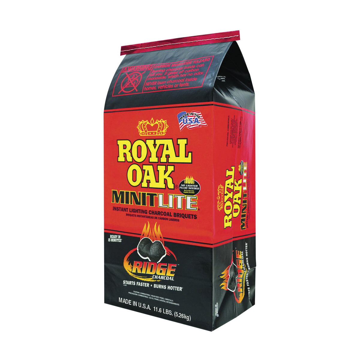 ROYAL OAK 198-200-007 Lite Charcoal, 12.5 lb Bag