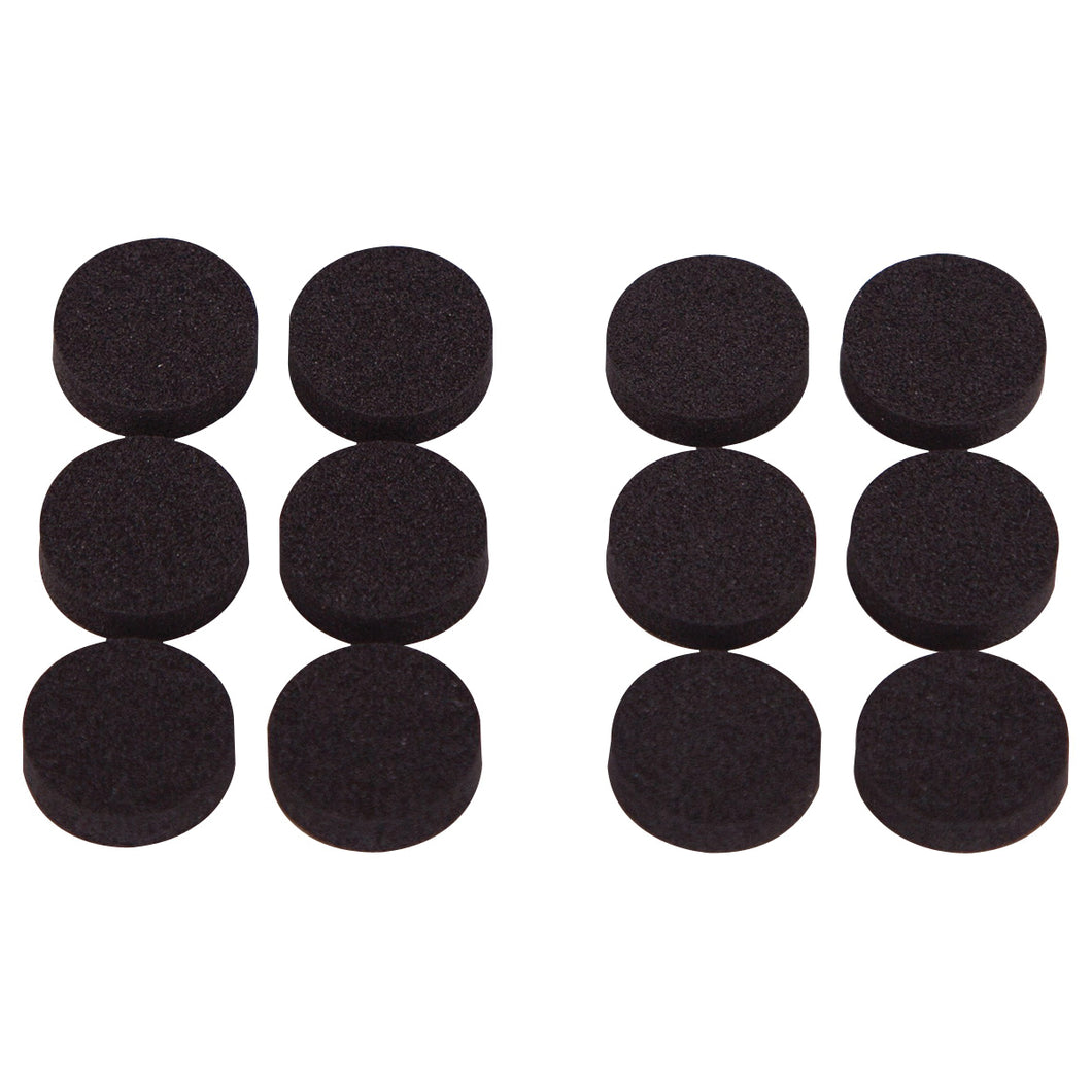 ProSource FE-50720-PS Furniture Pad, SBR, Black, 3/4 in Dia, 7/32 in Thick, Round