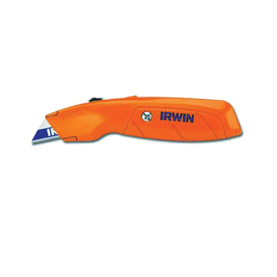 IRWIN 2082300 Utility Knife, 1-1/2 in W Blade, Bi-Metal Blade, Ergonomic Handle, Orange Handle