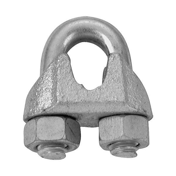 Campbell T7670479 Wire Rope Clip, Malleable Iron, Electro-Galvanized