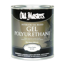 Load image into Gallery viewer, Old Masters 85104 Polyurethane, Satin, Liquid, Clear, 1 qt, Can
