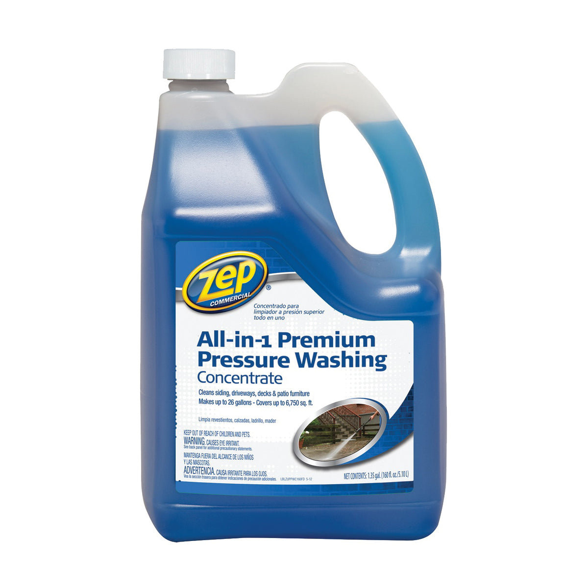 Zep ZUPPWC160 Pressure Washer Concentrate, Liquid, Characteristic, 1.35 gal