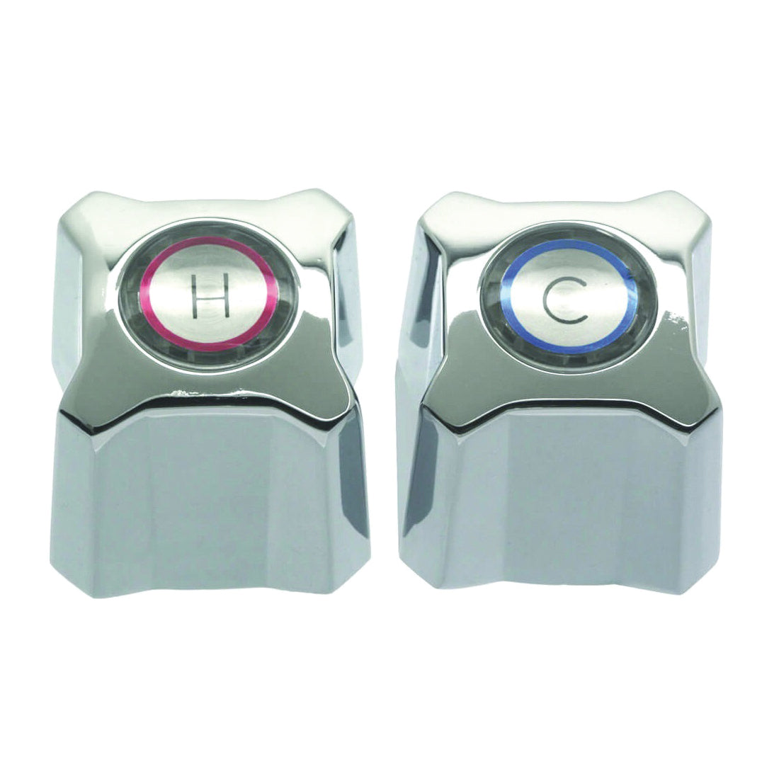 Danco 88358 Faucet Handle, Zinc, Chrome Plated, For: Kohler Two Handle Kitchen and Bathroom Sink Faucets