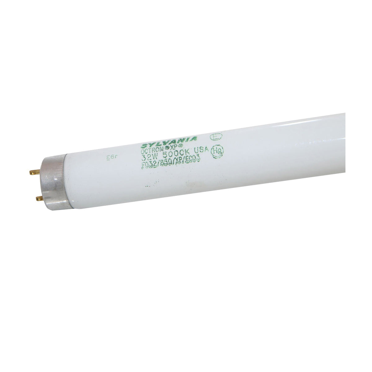 Sylvania 22026 Fluorescent Bulb, 32 W, T8 Lamp, Medium G13 Lamp Base, 2820 Lumens, 5000 K Color Temp, Super White Light