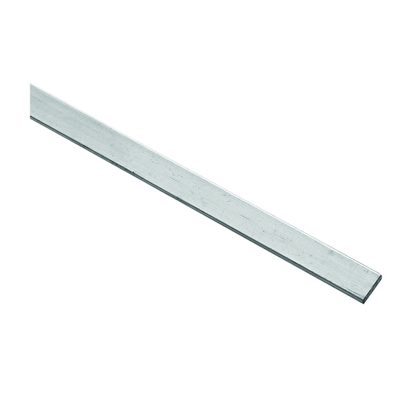 Stanley Hardware 4200BC Series N341-552 Flat Bar, 1/2 in W, 96 in L, 1/8 in Thick, Aluminum, Mill