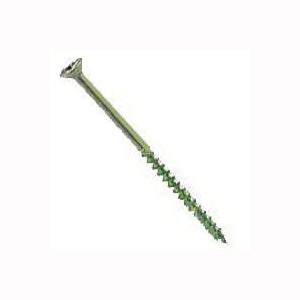 Western States Hardware 51323 Deck Screw, #9 Thread, 2-1/2 in L, Flat Head, Combo Drive, Type 17 Sharp Point, Ceramic