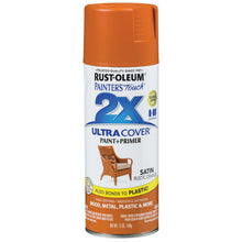 Load image into Gallery viewer, RUST-OLEUM PAINTER&#39;S Touch 2X ULTRA COVER 314753 Spray Paint, Satin, Rustic Orange, 12 oz, Aerosol Can
