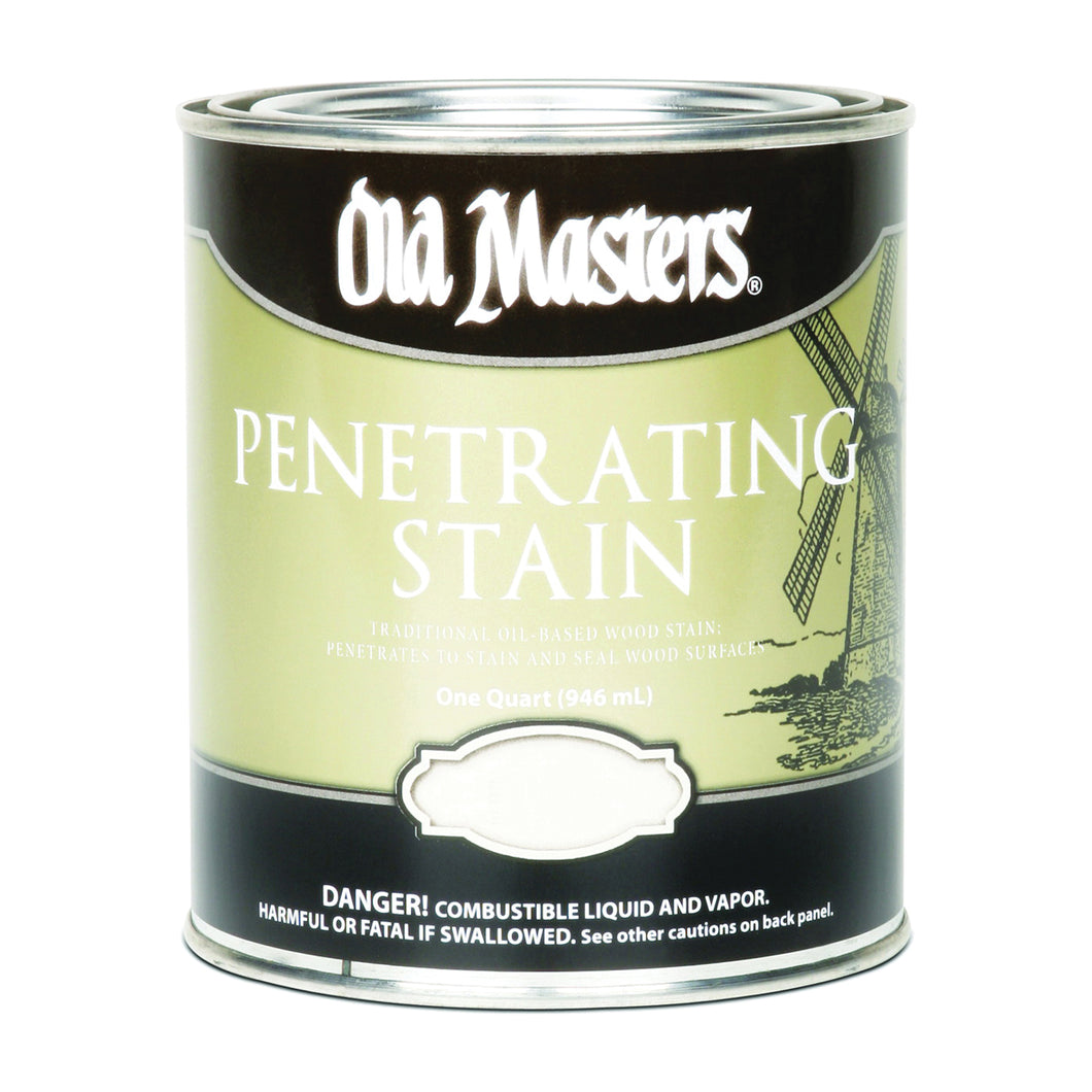 Old Masters 41304 Penetrating Stain, Clear, Fruitwood, Liquid, 1 qt, Can