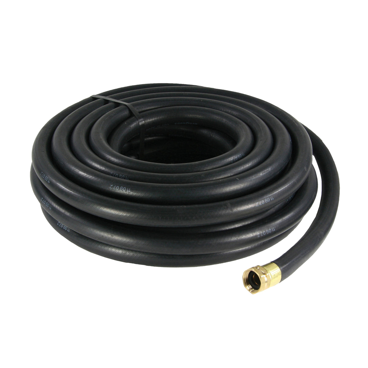 ABBOTT RUBBER 1112-0750-50 Water Hose Assembly Female x Male, 50 ft L, Female x Male, Rubber, Black