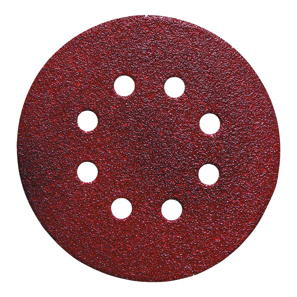 PORTER-CABLE 725800825 Sanding Disc, 5 in Dia, Coated, 80 Grit, Medium, Aluminum Oxide Abrasive, Paper Backing