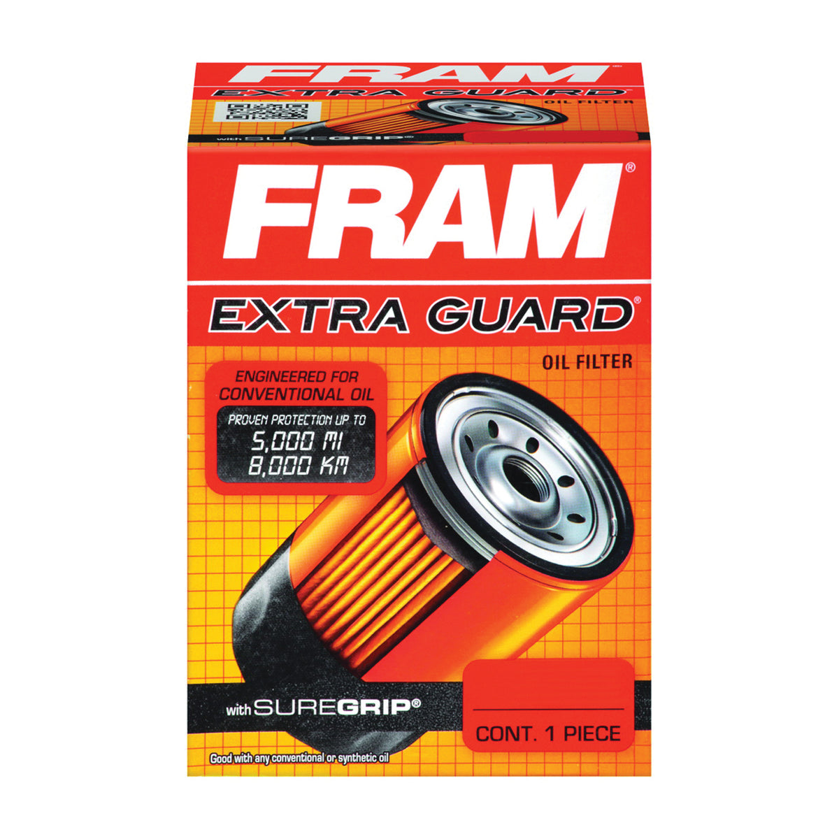 FRAM PH4967 Full Flow Lube Oil Filter, 3/4- 16 Connection, Threaded, Cellulose, Synthetic Glass Filter Media