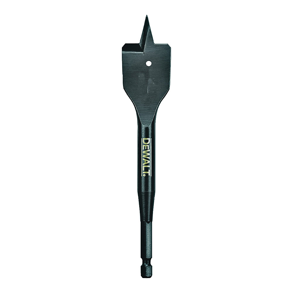 DeWALT DW1584 Spade Drill Bit, 1-1/4 in Dia, 6 in OAL, 1/4 in Dia Shank, Hex Shank