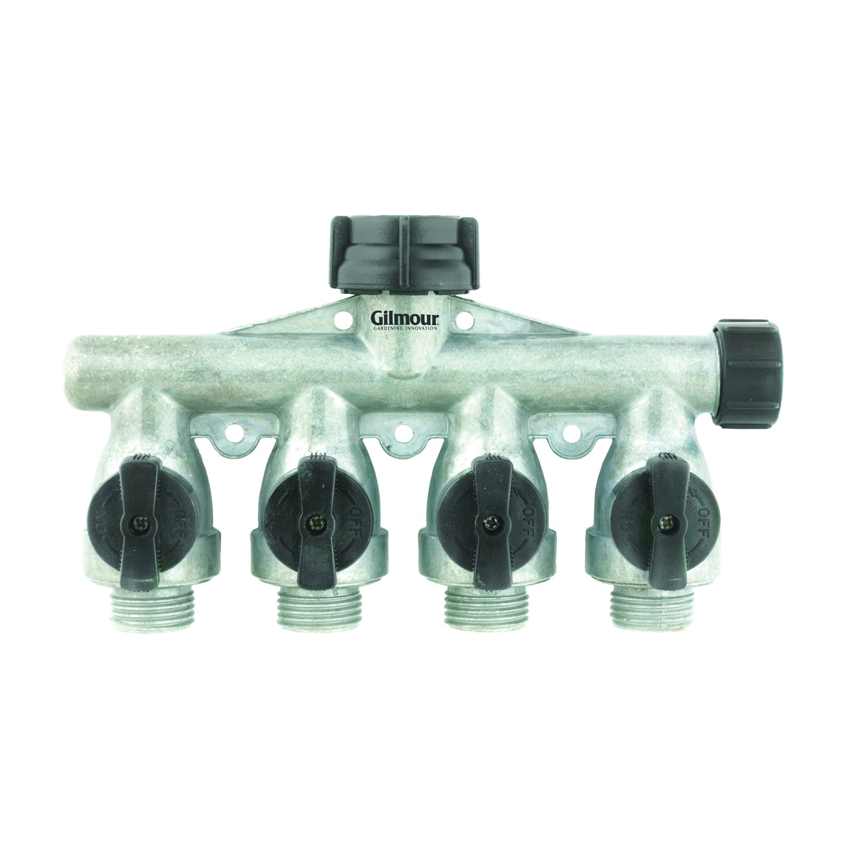 Gilmour AY4FFM Shut-Off Valve, 4 -Port/Way, Aluminum Body