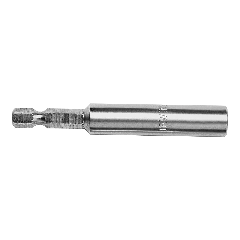 IRWIN 91834 Bit Holder with C-Ring, 1/4 in Drive, Hex Drive, 1/4 in Shank, Hex Shank, Metal
