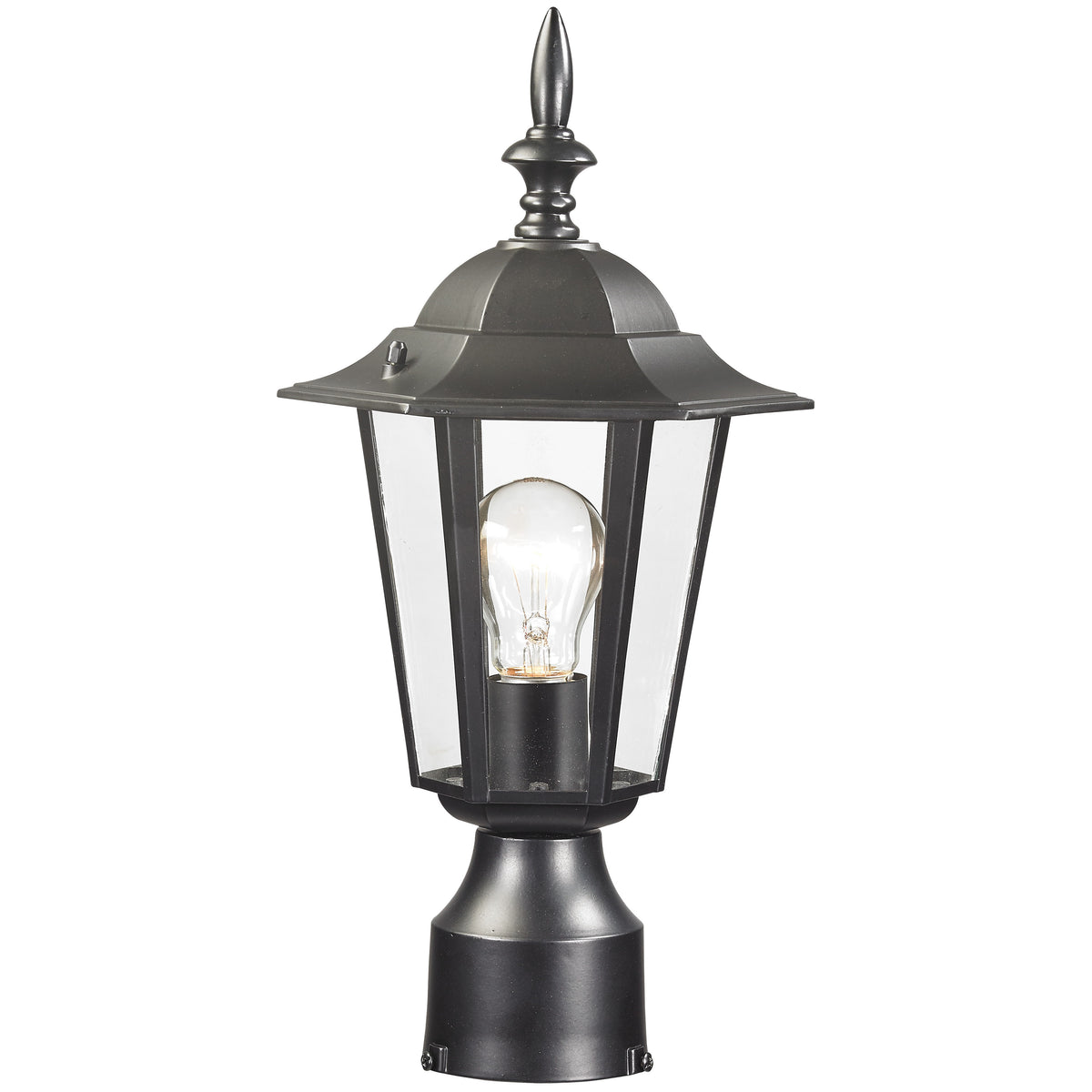 Boston Harbor AL8044-BK Post Lantern, 120 V, 60 W, A19 or CFL Lamp