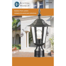 Load image into Gallery viewer, Boston Harbor AL8044-BK Post Lantern, 120 V, 60 W, A19 or CFL Lamp
