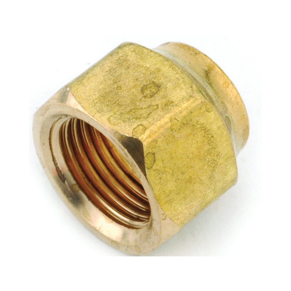 Anderson Metals 754018-04 Nut, 1/4 in, Flare, Brass