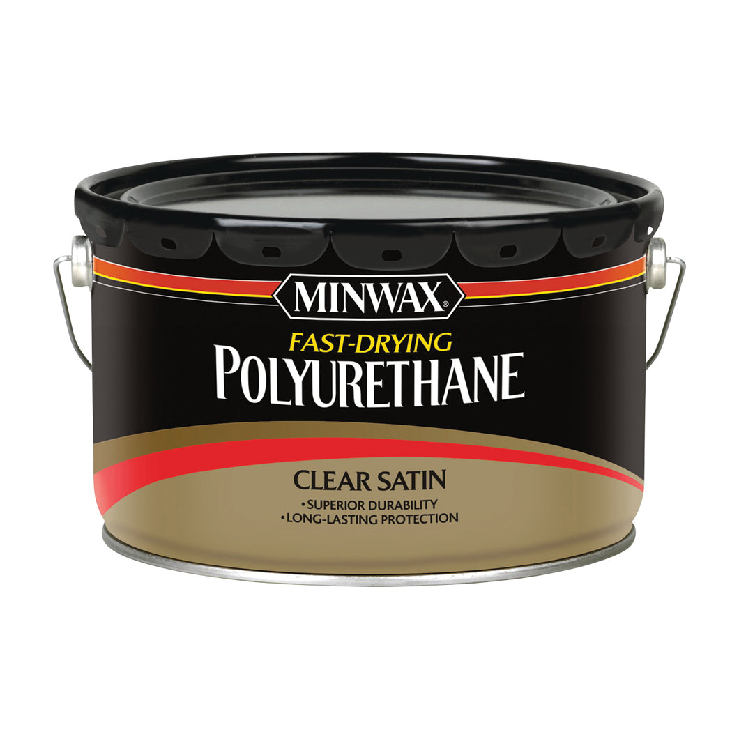 Minwax 71060000 Polyurethane, Liquid, Clear, 2.5 gal, Can