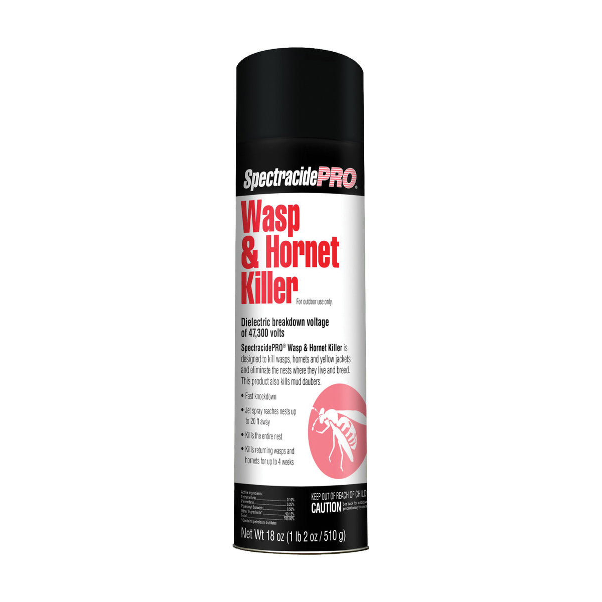 Spectracide HG-30110 Wasp and Hornet Killer, Liquid, Spray Application, 18 oz Aerosol Can
