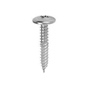 Teks 21516 Lath Screw, #8 Thread, Truss Head, Phillips Drive, Sharp Point, Steel, Zinc, 120 PK