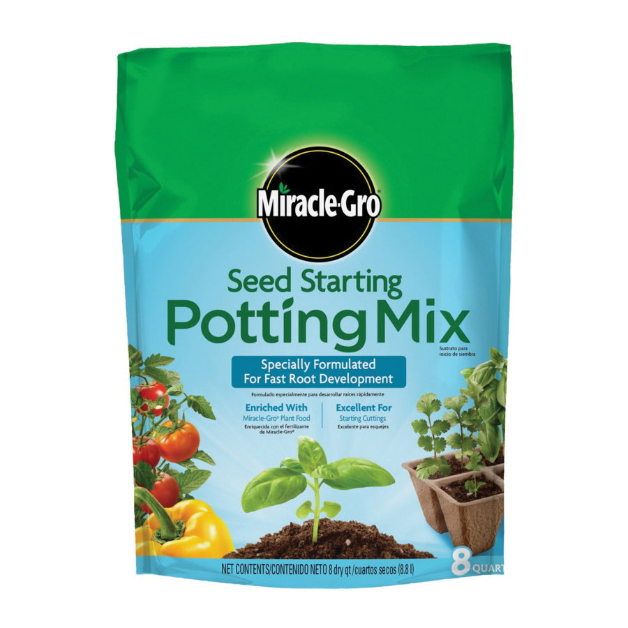 Miracle-Gro 74978500 Potting Soil, 8 qt Coverage Area