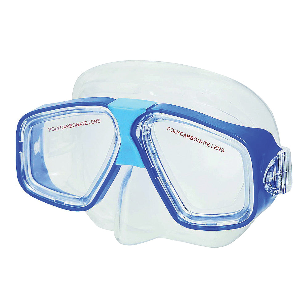 INTEX 55974E Swim Mask, Polycarbonate Lens, Thermoplastic Rubber Frame, Translucent